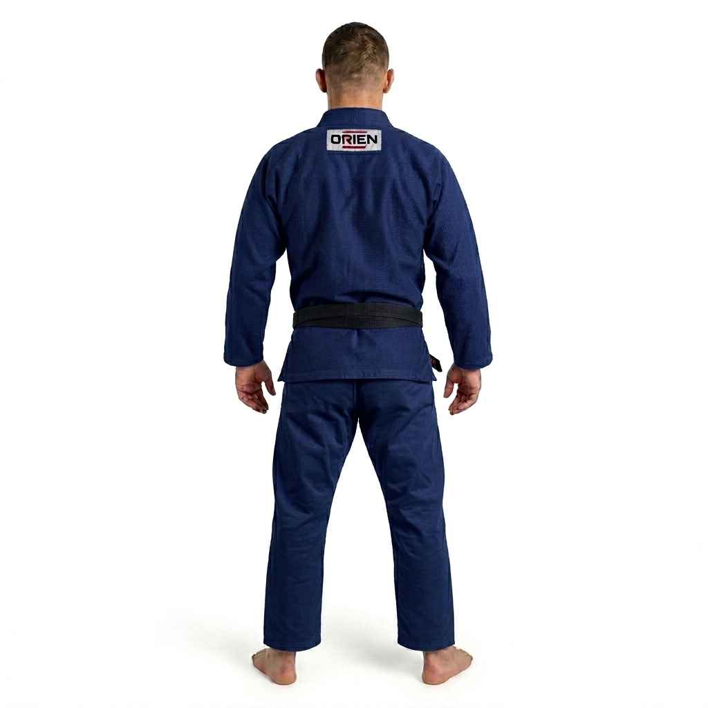 Navy blue bjj gi back side