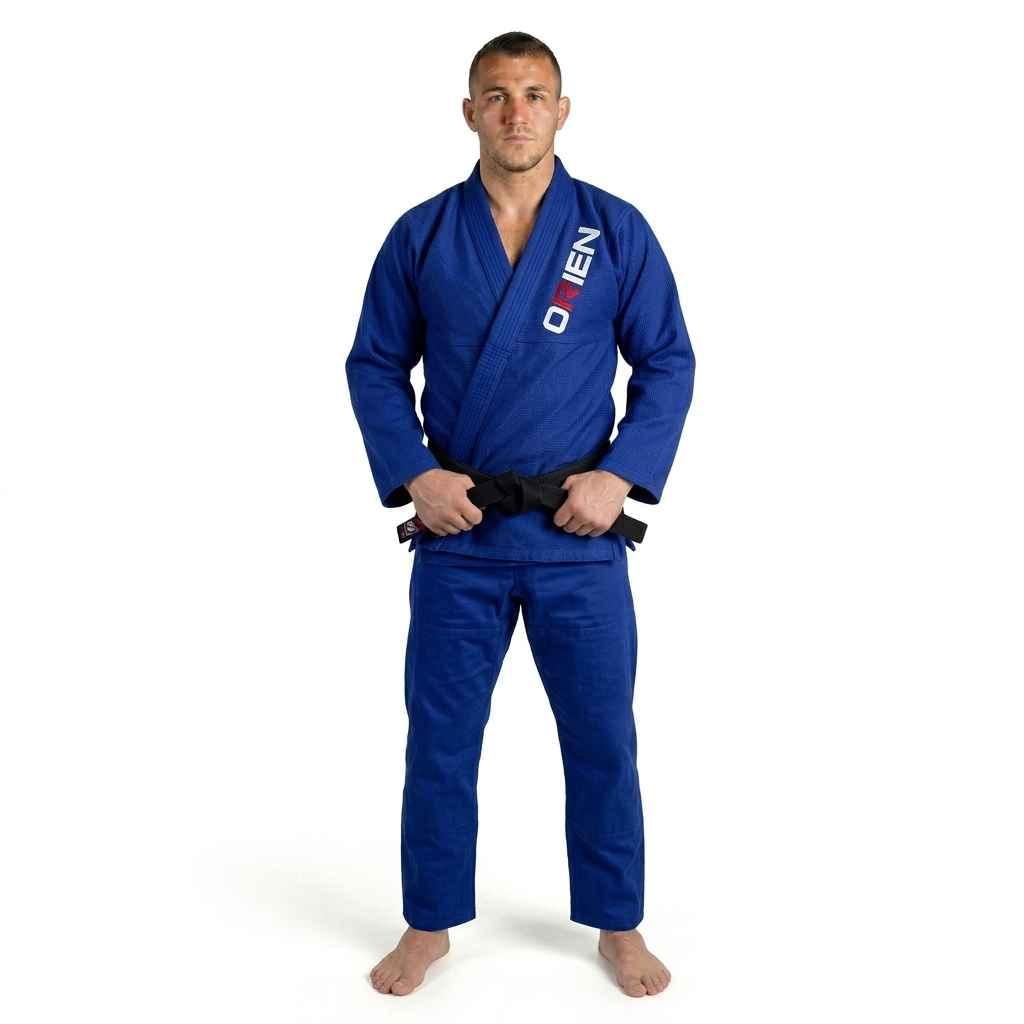 Cool bjj gi blue front