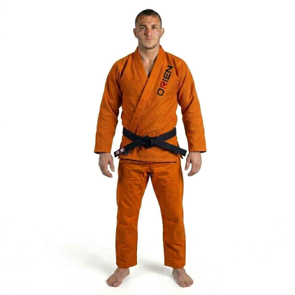 Unique Orange Bjj Gi custom made