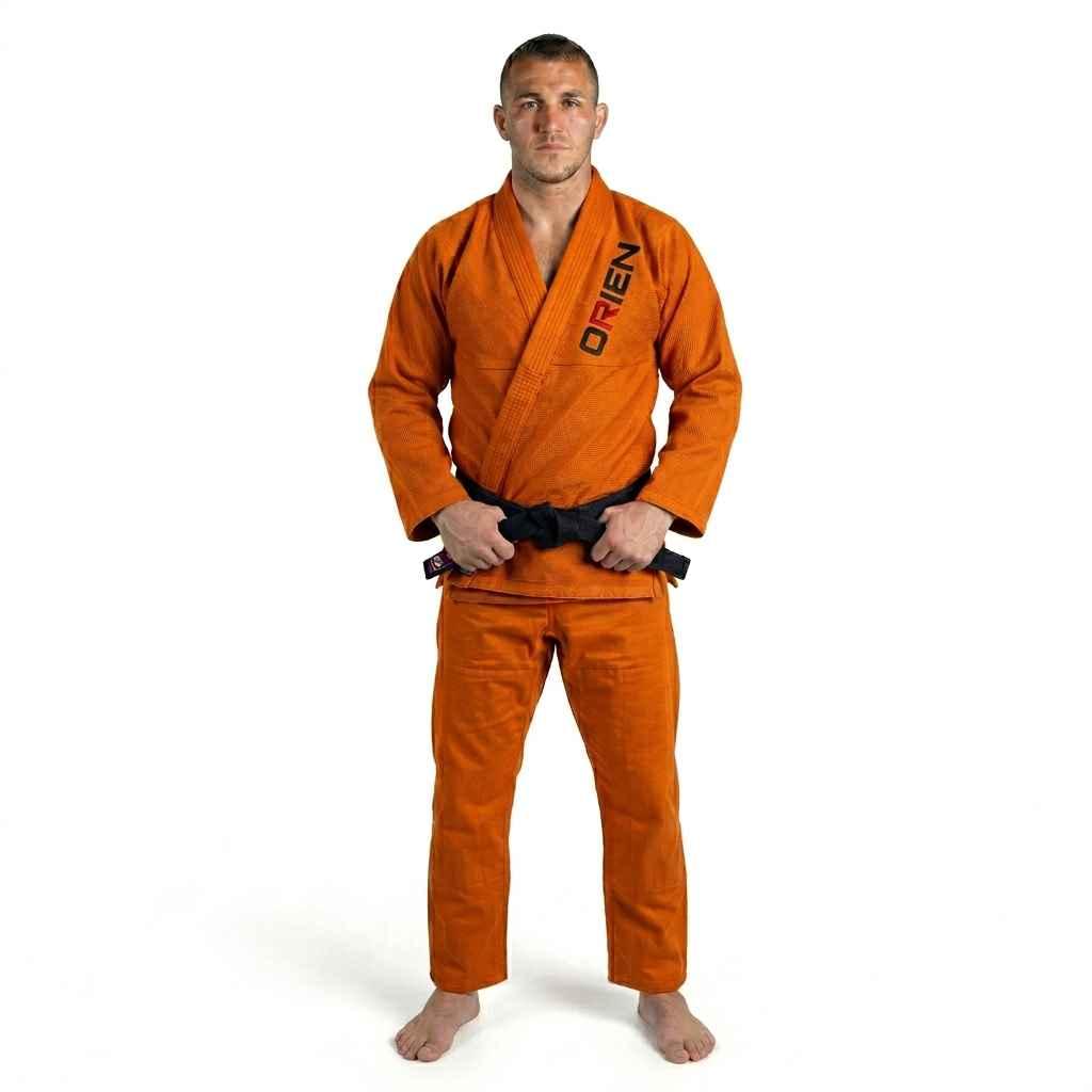 Unique Orange Bjj Gi front side